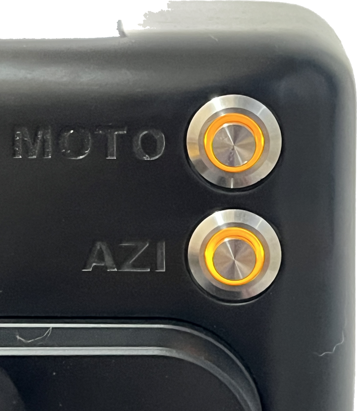 Кнопки MOTO і AZI на корпусі ротатора з підсвіткою